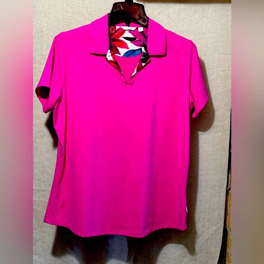 Super soft moisture wicking golf shirt.